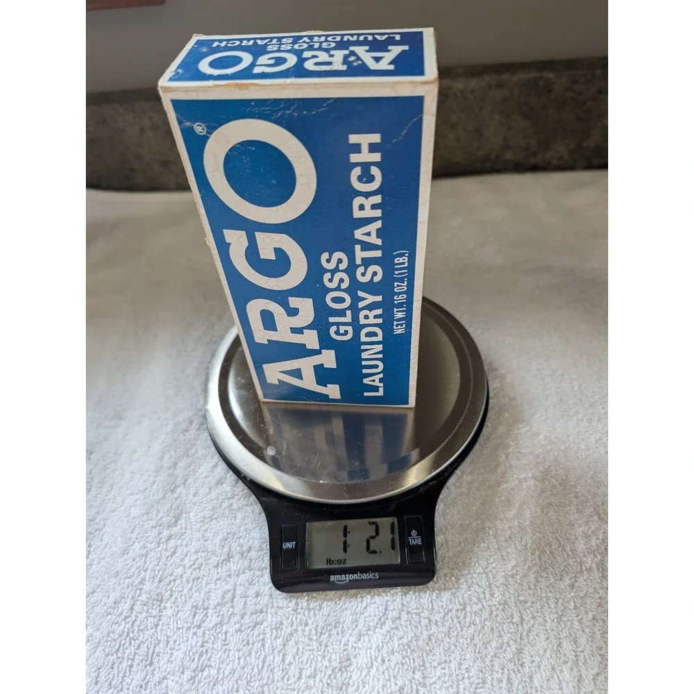 ARGO Powdered Chunks Gloss Laundry Starch Vintage 2 16 oz Blue Boxes
